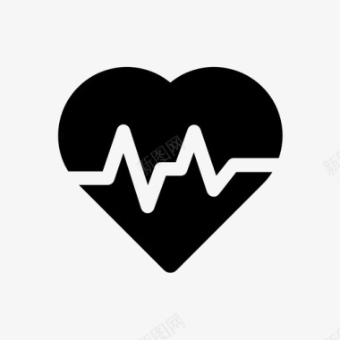 保健心脏心跳图标图标