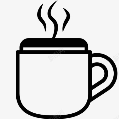 一杯热饮咖啡咖啡厅图标图标