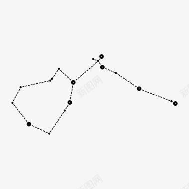 水瓶座星座网络图标图标