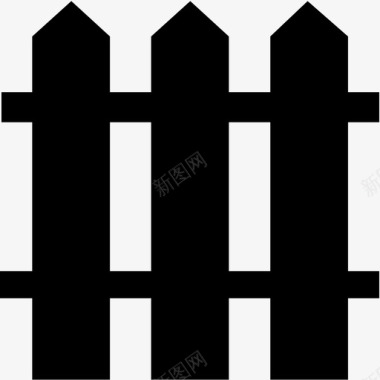 篱笆尖桩篱笆农业图标图标