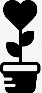 植物生活方式爱情图标图标