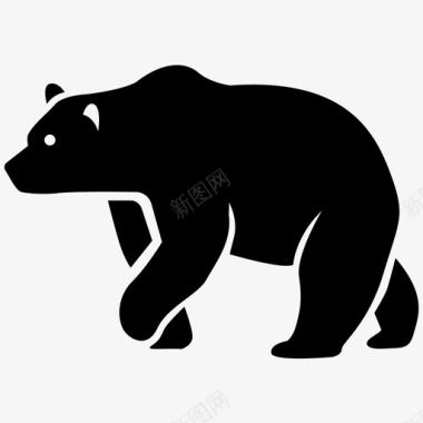 熊动物棕色图标图标