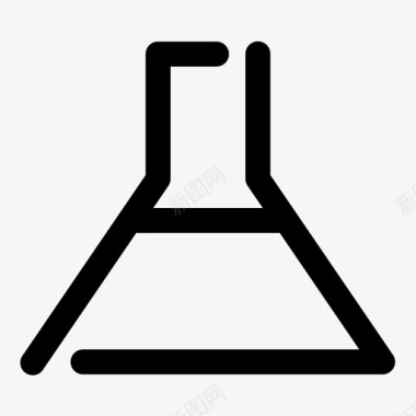 锥形烧瓶化学品烧瓶架图标图标