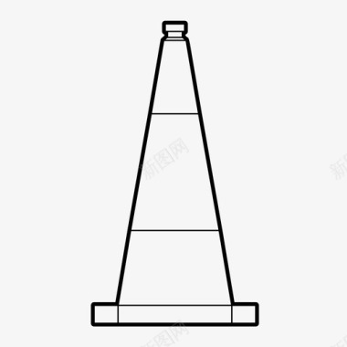 交通锥注意控制图标图标