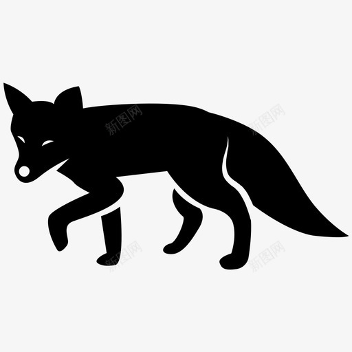 狐狸动物食肉动物图标svg_新图网 https://ixintu.com 动物 哺乳动物i 害虫 狐狸 狡猾 红色 食肉动物
