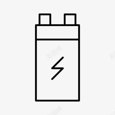 电池能量力量图标图标