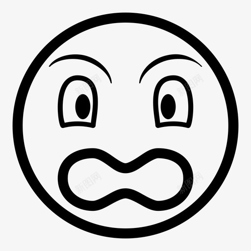 愤怒的脸愤怒的表情情绪图标svg_新图网 https://ixintu.com 大声 情绪 愤怒的脸 愤怒的表情