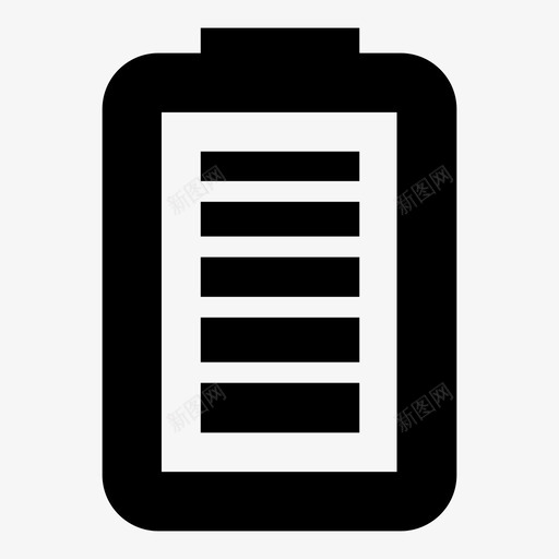 电池充电电平图标svg_新图网 https://ixintu.com 充电 电平 电池 电话