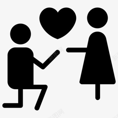 情侣订婚爱情图标图标