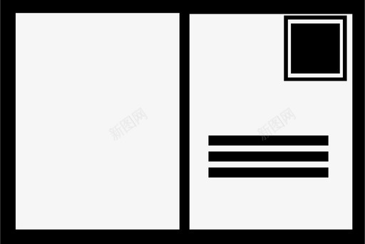 明信片信件邮件图标svg_新图网 https://ixintu.com 信件 明信片 留言 邮件