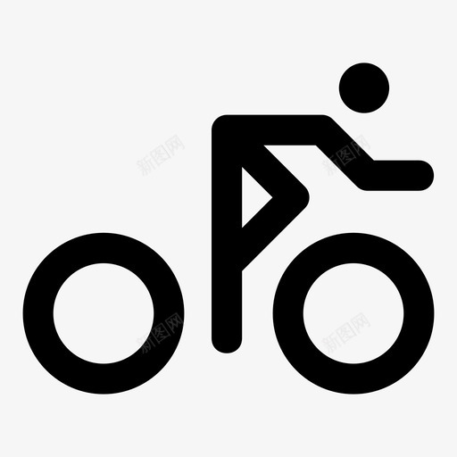 自行车自行车道道路图标svg_新图网 https://ixintu.com mnml10 自行车 自行车道 路标 道路