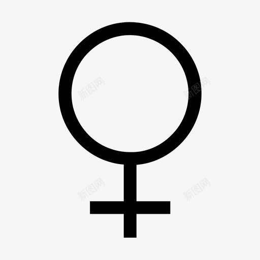 女性性别象征性别图标svg_新图网 https://ixintu.com 女性 性别 性别象征