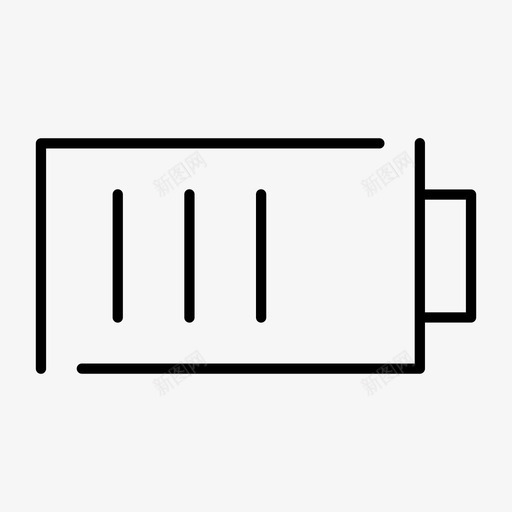 电池电池电量充电电池图标svg_新图网 https://ixintu.com 中等电量 充电电池 普通间隙灯 电池 电池电量 高电量