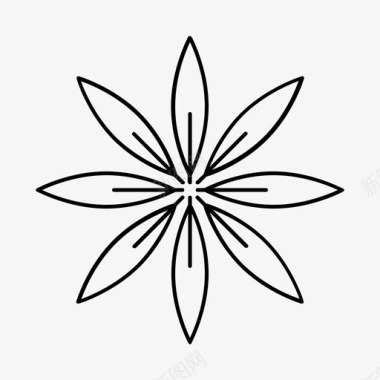 花雏菊植物图标图标