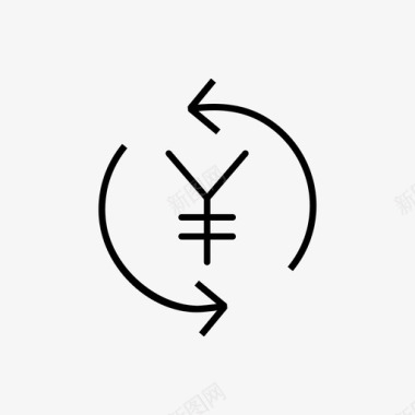 日元货币外汇图标图标