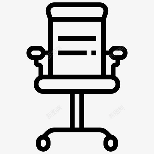 椅子商务文件图标svg_新图网 https://ixintu.com 办公室 商务 商务必需品 必需品 文件 椅子