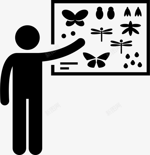 蝴蝶标本收集板物种图标svg_新图网 https://ixintu.com 板 物种 生物学研究 蝴蝶标本收集