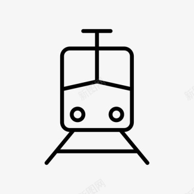 电动火车铁路地铁图标图标