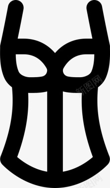 紧身胸衣服装时尚图标图标