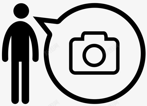 摄影师助手摄像机图标svg_新图网 https://ixintu.com 助手 帮助 建议 摄像机 摄影师 演讲者