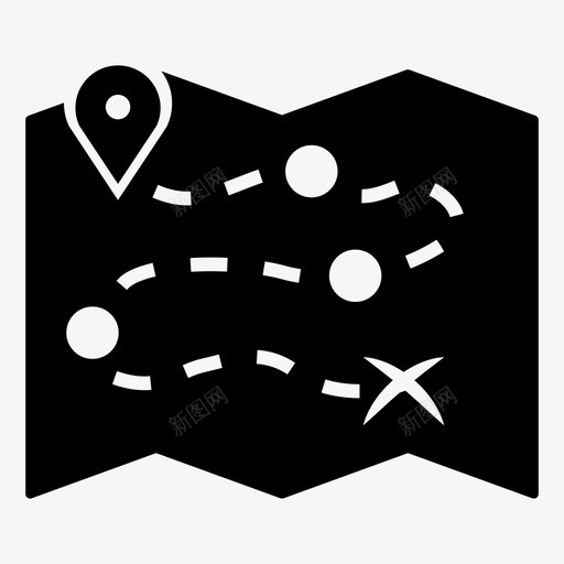 航路点位置地图图标svg_新图网 https://ixintu.com pin 位置 地图 航路点 行程