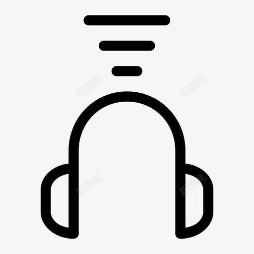 无线耳机电子图标svg_新图网 https://ixintu.com 无线耳机 电子