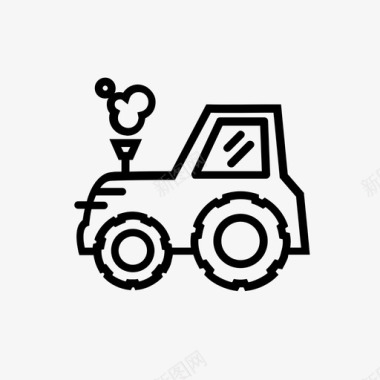 拖拉机建筑农业图标图标