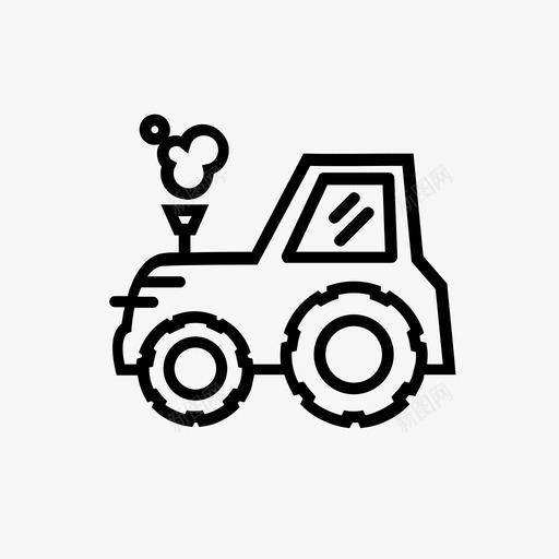拖拉机建筑农业图标svg_新图网 https://ixintu.com 农业 工程车辆卡车牵引车 建筑 拖拉机 车辆 运输