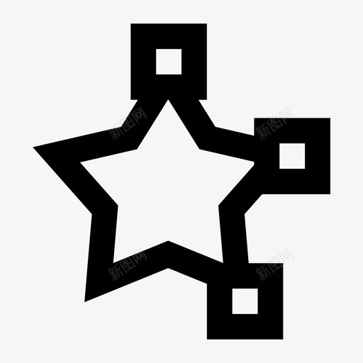 星型工具创建绘制图标svg_新图网 https://ixintu.com 创建 形状 星型工具 显影剂实体 绘制