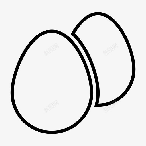 鸡蛋早餐吃图标svg_新图网 https://ixintu.com 吃 早餐 蛋白质 食物 鸡蛋