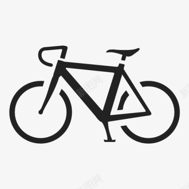 自行车健身脚踏自行车图标图标