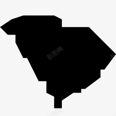 南卡罗来纳州地图南卡罗来纳州美国图标图标