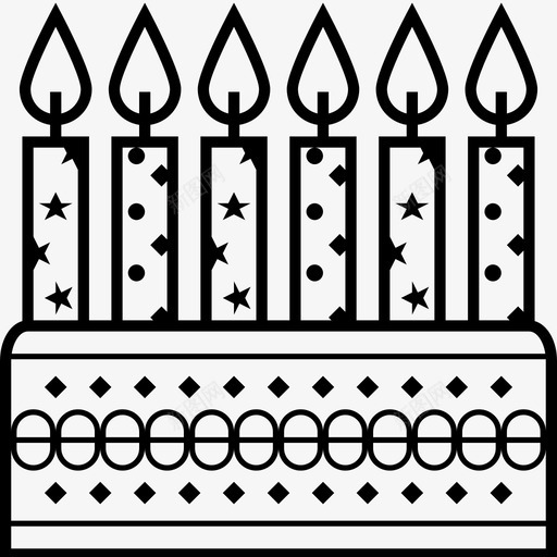 生日蛋糕蜡烛庆祝图标svg_新图网 https://ixintu.com 假日 庆祝 活动 生日蛋糕 聚会 蜡烛