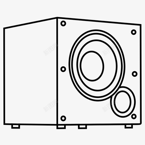 低音炮低音动态图标svg_新图网 https://ixintu.com 低音 低音炮 动态 声音 强大