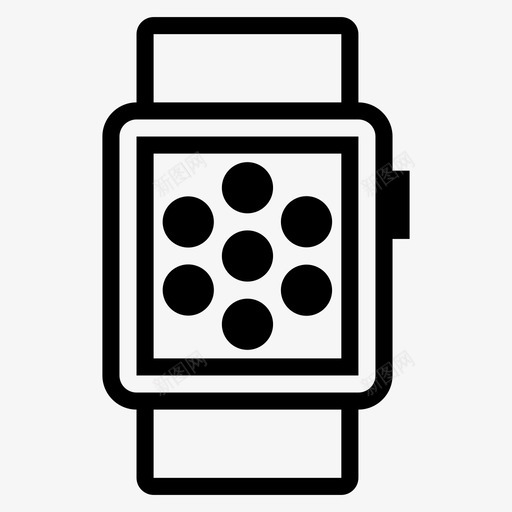 applewatch应用程序屏幕智能手表图标svg_新图网 https://ixintu.com applewatch应用程序 屏幕 智能手表 软件