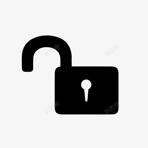 开锁挂锁保险箱图标svg_新图网 https://ixintu.com 保安 保险箱 开锁 挂锁
