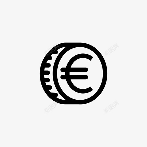 欧元硬币银行经济图标svg_新图网 https://ixintu.com 支付 欧元硬币 硬币 经济 货币 金融 银行
