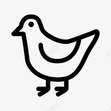 鸡动物鸟图标图标