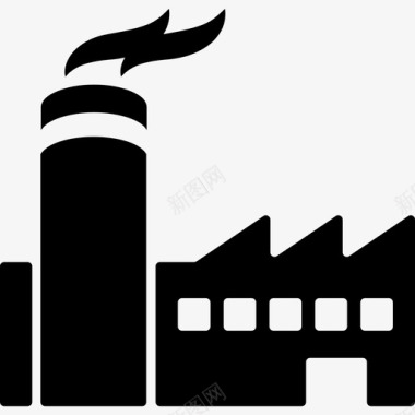 工业建筑3栋图标图标