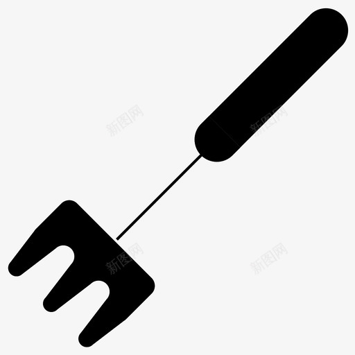 耙子农场花园图标svg_新图网 https://ixintu.com 农场 园艺 工具 恶心的花园工具 耙子 花园