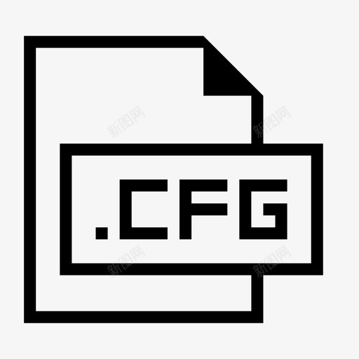 cfg文件扩展名格式图标svg_新图网 https://ixintu.com cfg文件 扩展名 文件格式和扩展名 格式