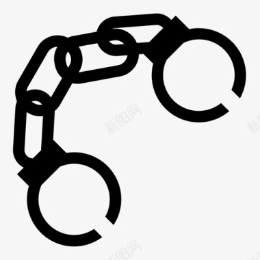 手铐警察罪犯图标图标