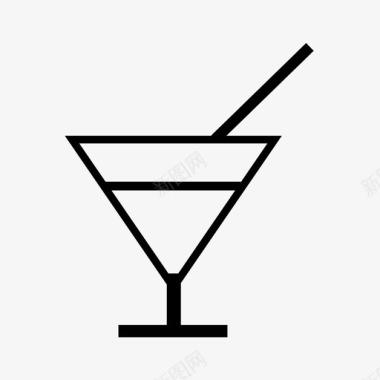 鸡尾酒酒精饮料图标图标