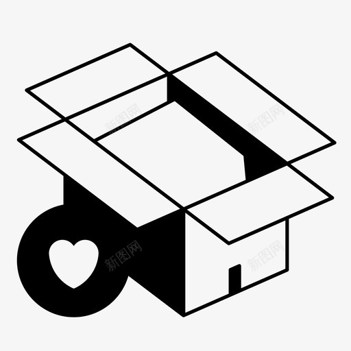 移动盒子添加到列表送货图标svg_新图网 https://ixintu.com 最喜欢的订单 添加到列表 爱储存 爱购物 盒子 移动盒子 送货
