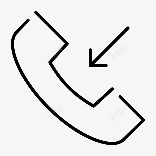 来电拨号电话电话图标svg_新图网 https://ixintu.com 拨号电话 接口灯 来电 电话 电话机