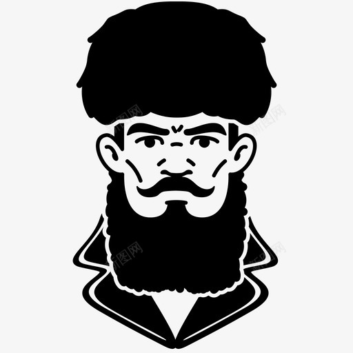 男人化身胡子图标svg_新图网 https://ixintu.com 人 俄罗斯人 化身 男人 胡子 苏联人