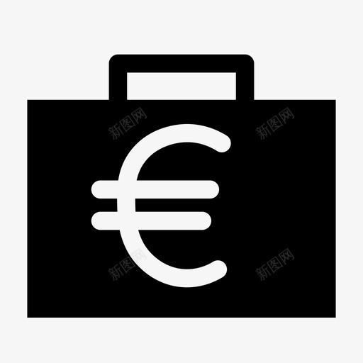 欧元存款货币图标svg_新图网 https://ixintu.com 存款 欧元 货币 货币符号
