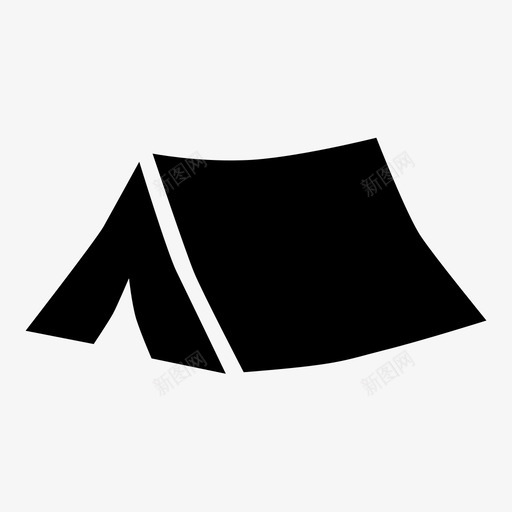 帐篷营地野营图标svg_新图网 https://ixintu.com 帆布 帐篷 结构 营地 野营
