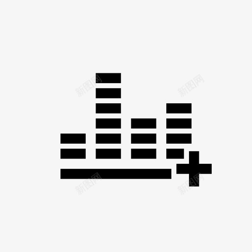添加均衡器过滤器音乐图标svg_新图网 https://ixintu.com 声音 添加均衡器 过滤器 音乐 音频设置2