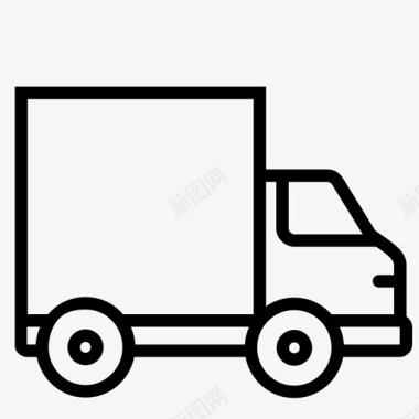 送货车货物司机图标图标